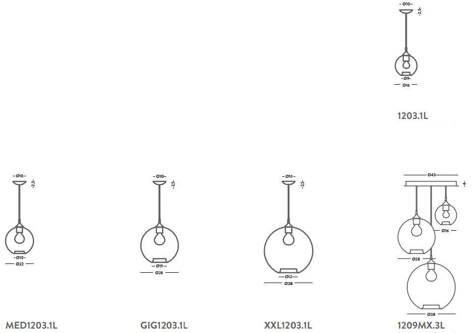 Cangini & Tucci Подвесной светильник из стекла Parigi sun-id-1432417 - Вид №4