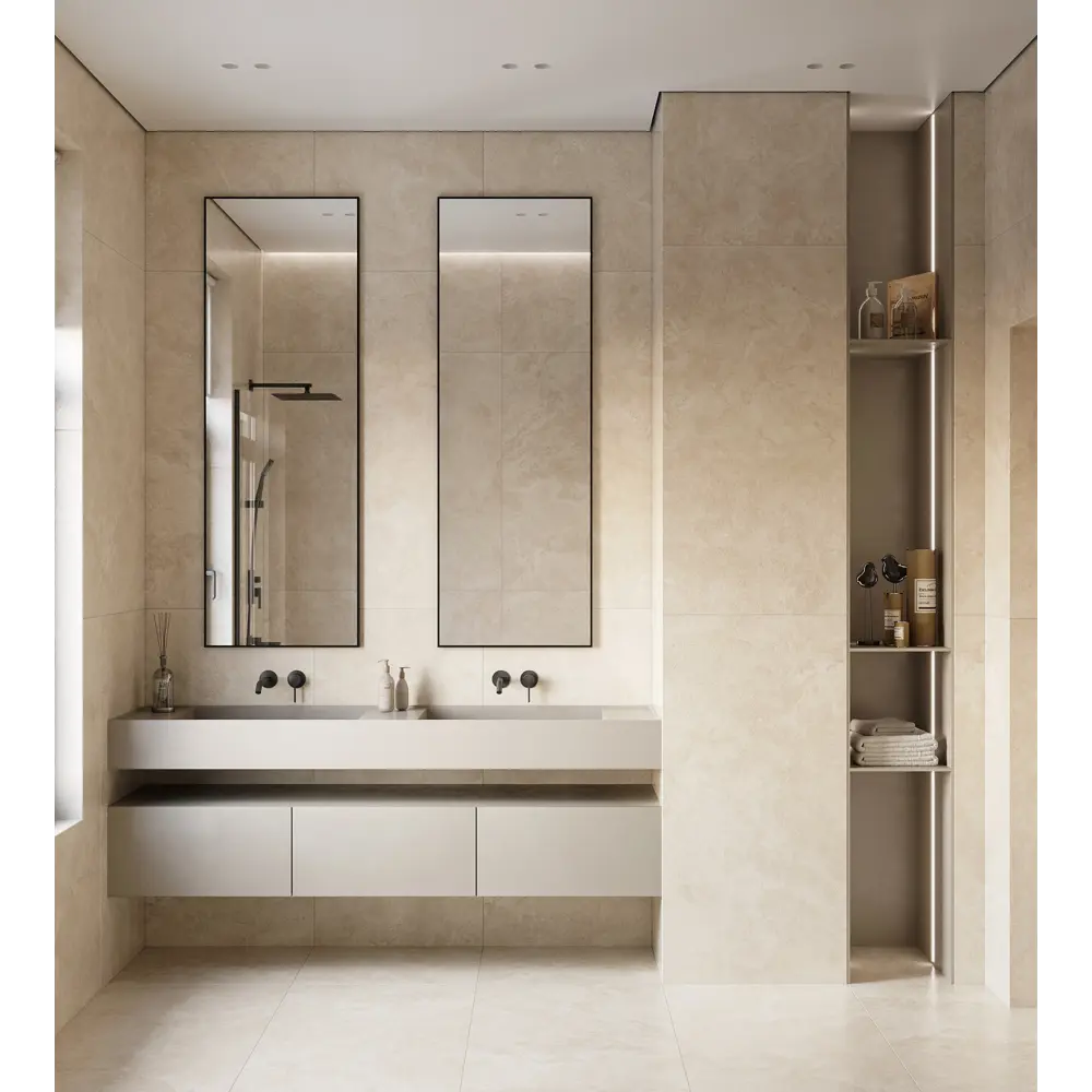 Глазурованный керамогранит Arcadia Ceramica Arawac 60x120 см 1.44 м² матовый цвет бежевый MATT STLM-2012869