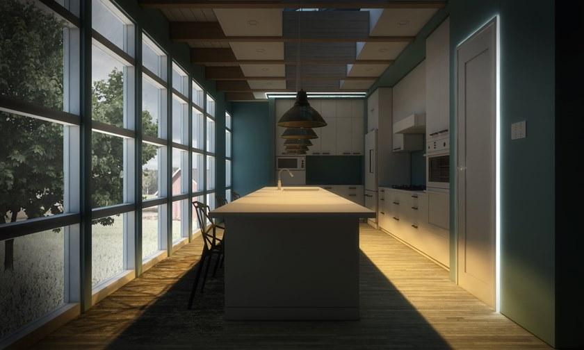 Eleni Угловая рамка для двунаправленного рассеянного светодиодного света  El203  - Вид №4