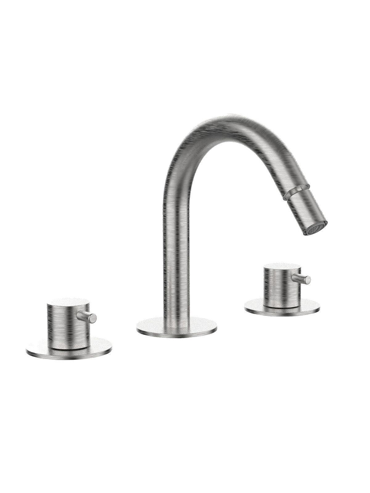 Смеситель для биде с 3 отверстиями для пола с отдельными розетками Rubinetterie Frattini Pepe XL ARCH-00131328 - Вид №17