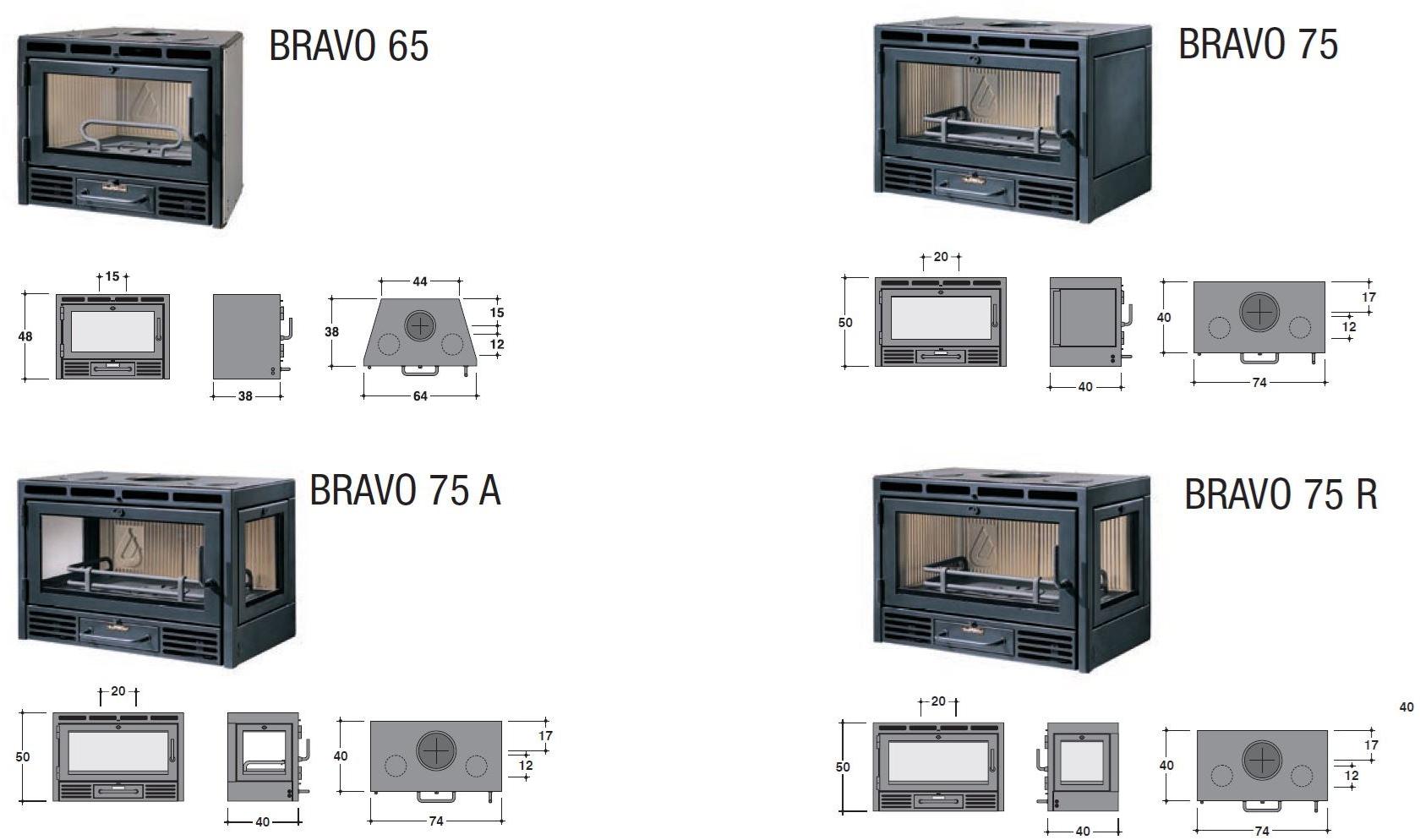 CAMINETTI MONTEGRAPPA Топка для камина на дровах из стали sun-id-1486303 - Вид №1