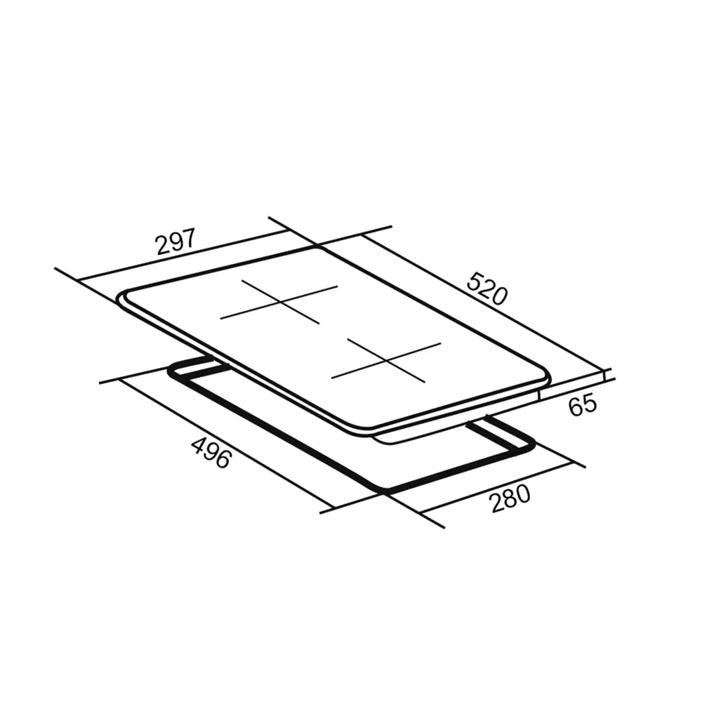 Варочная панель ORE CA30A с двумя конфорками и сенсорным управлением 81953843 STLM-0015129 - Вид №13