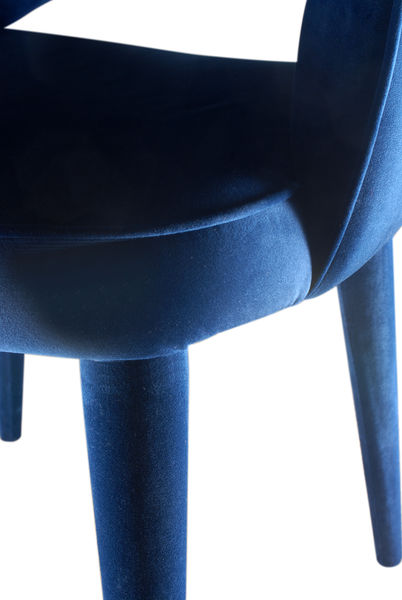 FUPP0003 Синее бархатное кресло Хайбери ijlbrown  - Вид №3