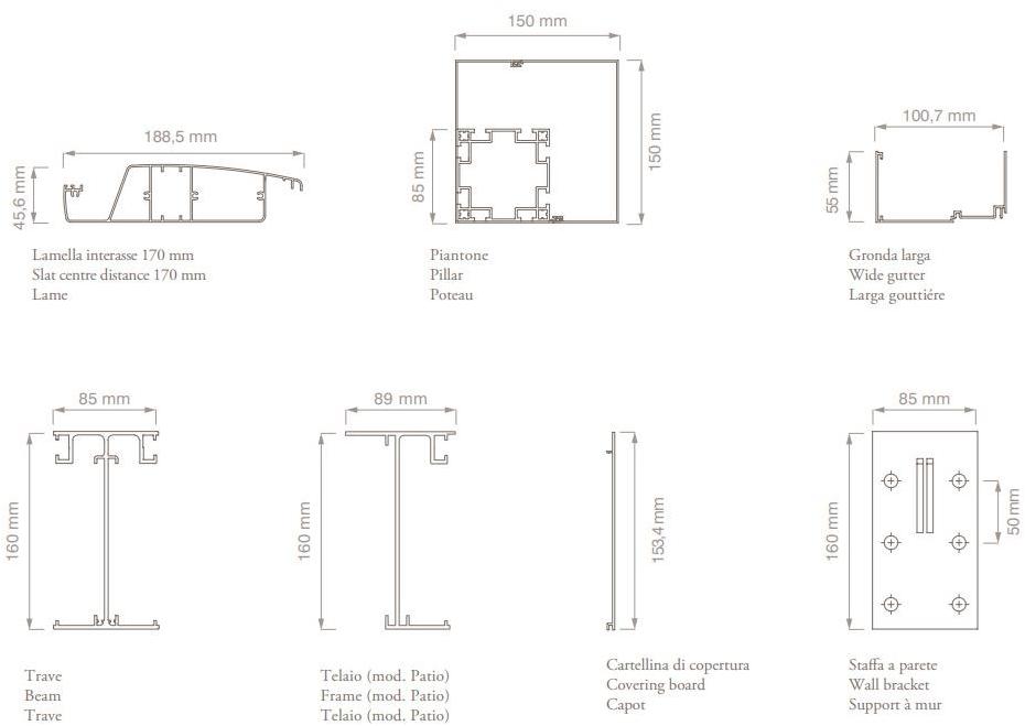 MV Living Пристроенная наклонная пергола с регулируемыми планками Bioclimatiche sun-id-1344588 - Вид №5