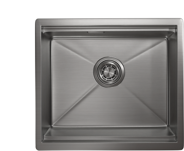 KS-5045U, СТАЛЬ САТИН, стальная кухонная мойка KITCHEN SPACE