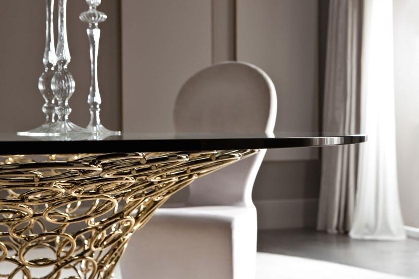 Cantori Овальный стеклянный стол Mondrian sun-id-1460167 - Вид №2