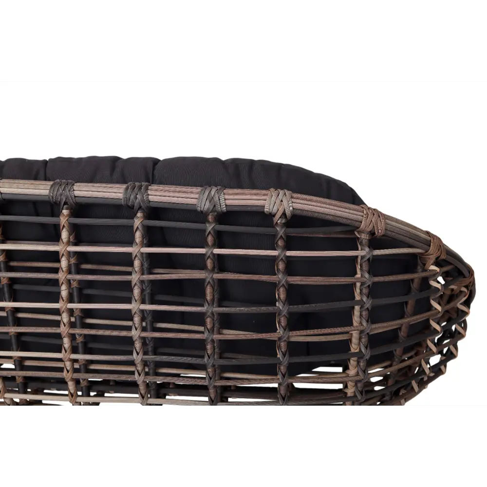 Диван садовый Niko 190x85x82 см искусственный ротанг темно-коричневый Santreyd STLM-2096317 - Вид №5