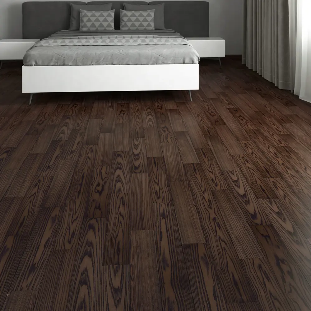 Паркетная доска однополосная «Ясень Коньяк Браш AW» масло 0.909 м² Amber Wood STLM-2034198 - Вид №3