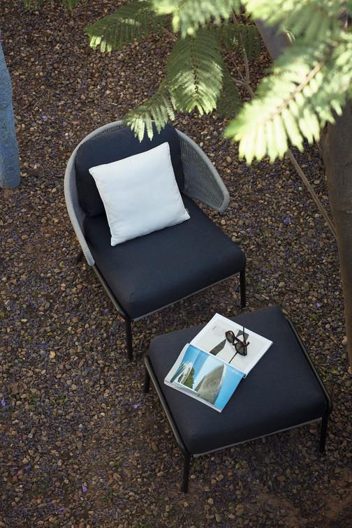 Подставка для ног лава серебро Manutti Radius MNST740 - Вид №4