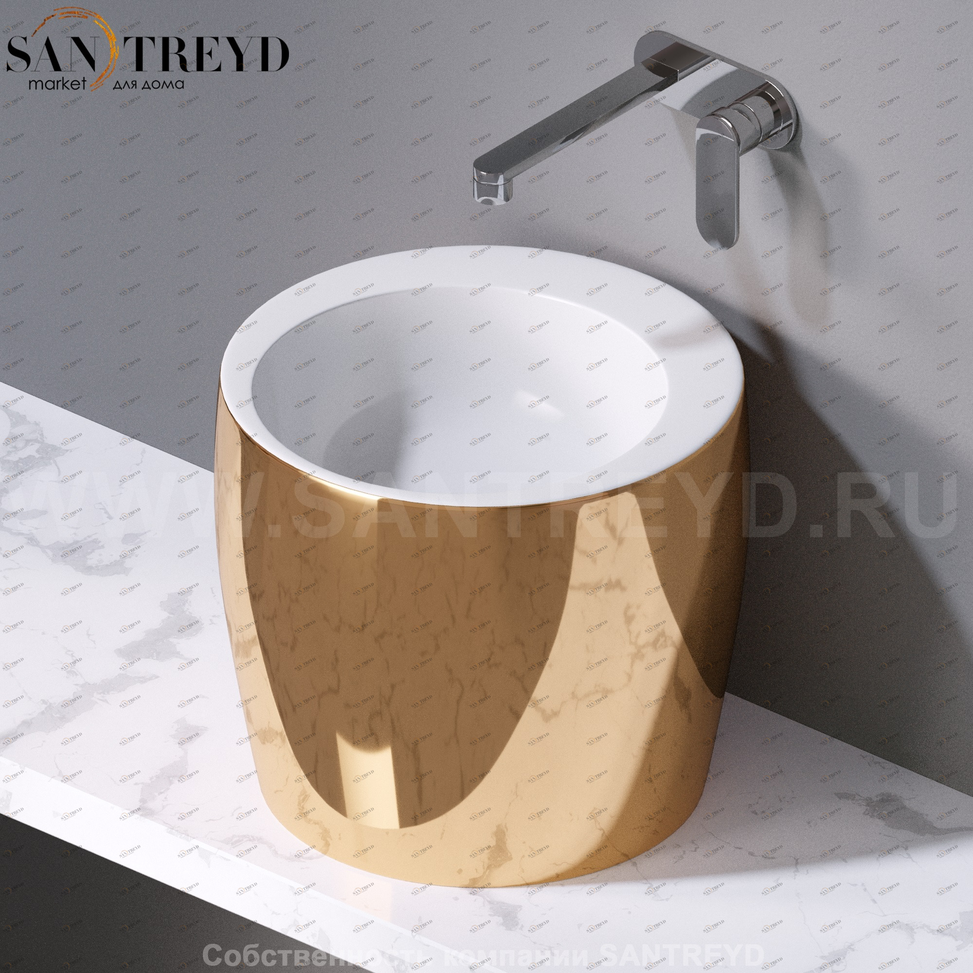 L101250 Накладная раковина на столешницу  круглая A. e T. Italia TOTEM AeT ITALIA