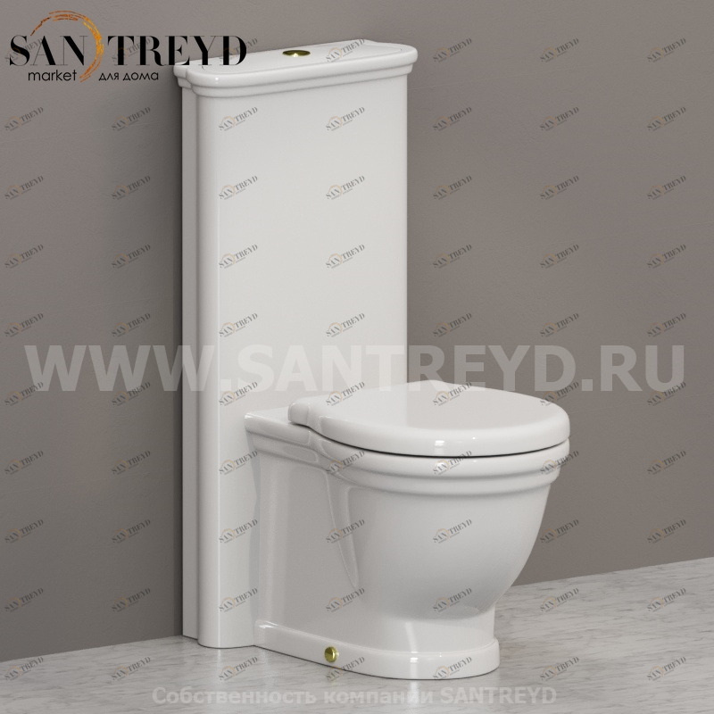 PA137PA025BA017BR Компакт унитаз с бачком Белый Ceramica Globo PAESTUM Италия
