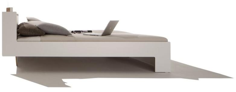 Müller Small Living Двуспальная кровать из дерева с контейнерным изголовьем sun-id-1395715 - Вид №1