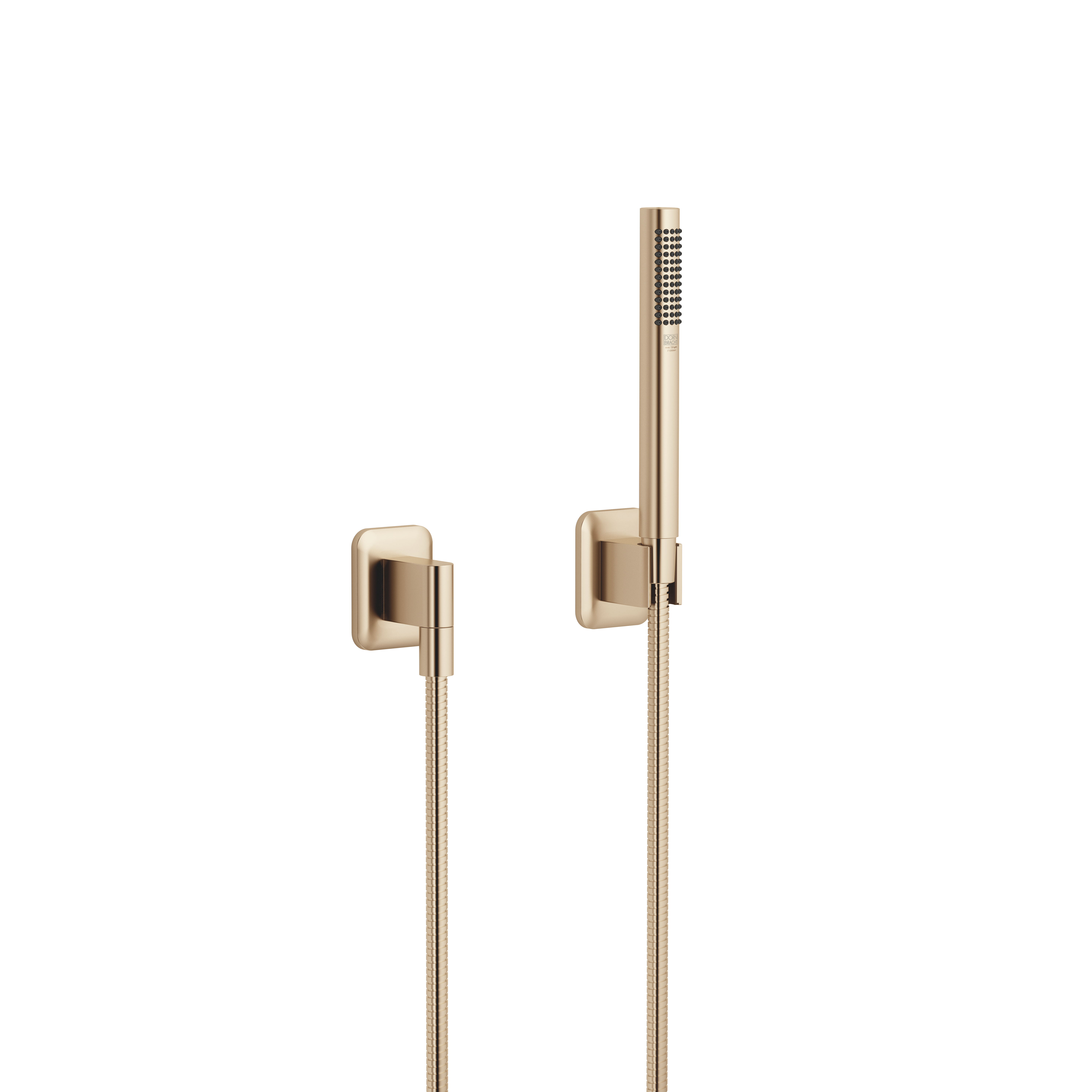 ЛИССЕ Набор для ручного душа с отдельными розетками - Матовое светлое золото DornBracht LISSE 27802845-27