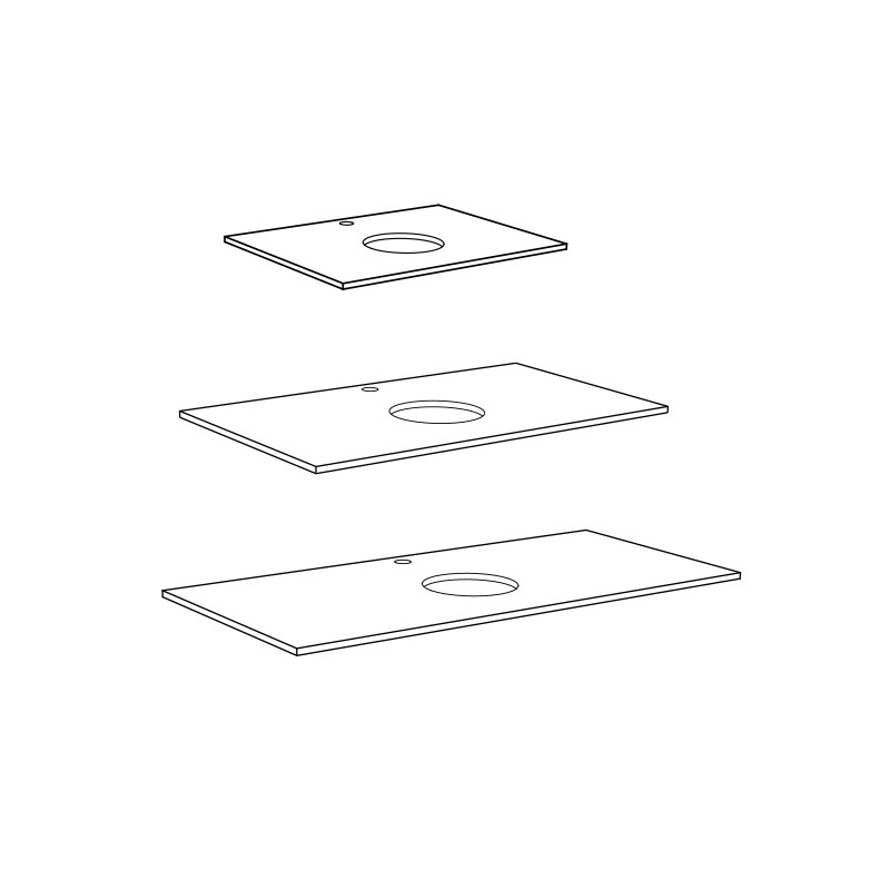 20071284 Рабочая Стойка 1010X462X20 Massive Ek Westerbergs Дубовый  - Вид №1