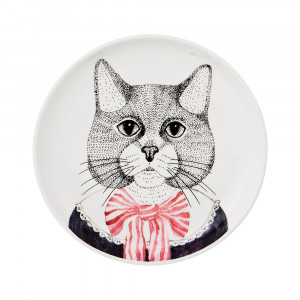 409-121 Посуда фарфоровая Тарелка закусочная "FASHION ANIMALS" 19 см Lefard