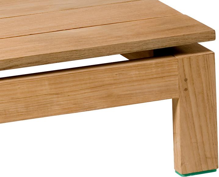 TRIBÙ Прямоугольный столик для сада из тика Kos sun-id-1479459 - Вид №3