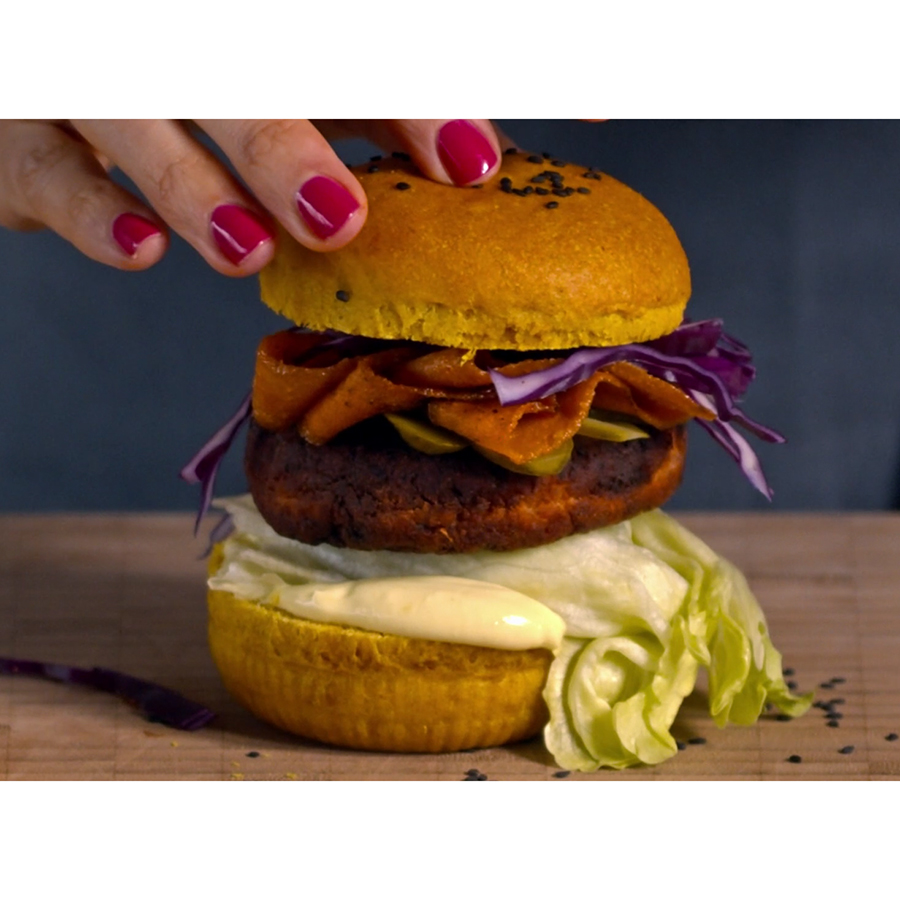 21.001.13.0065 Форма для приготовления булочек и пирожных burger bread 20 х 30 см силиконовая Silikomart  - Вид №1