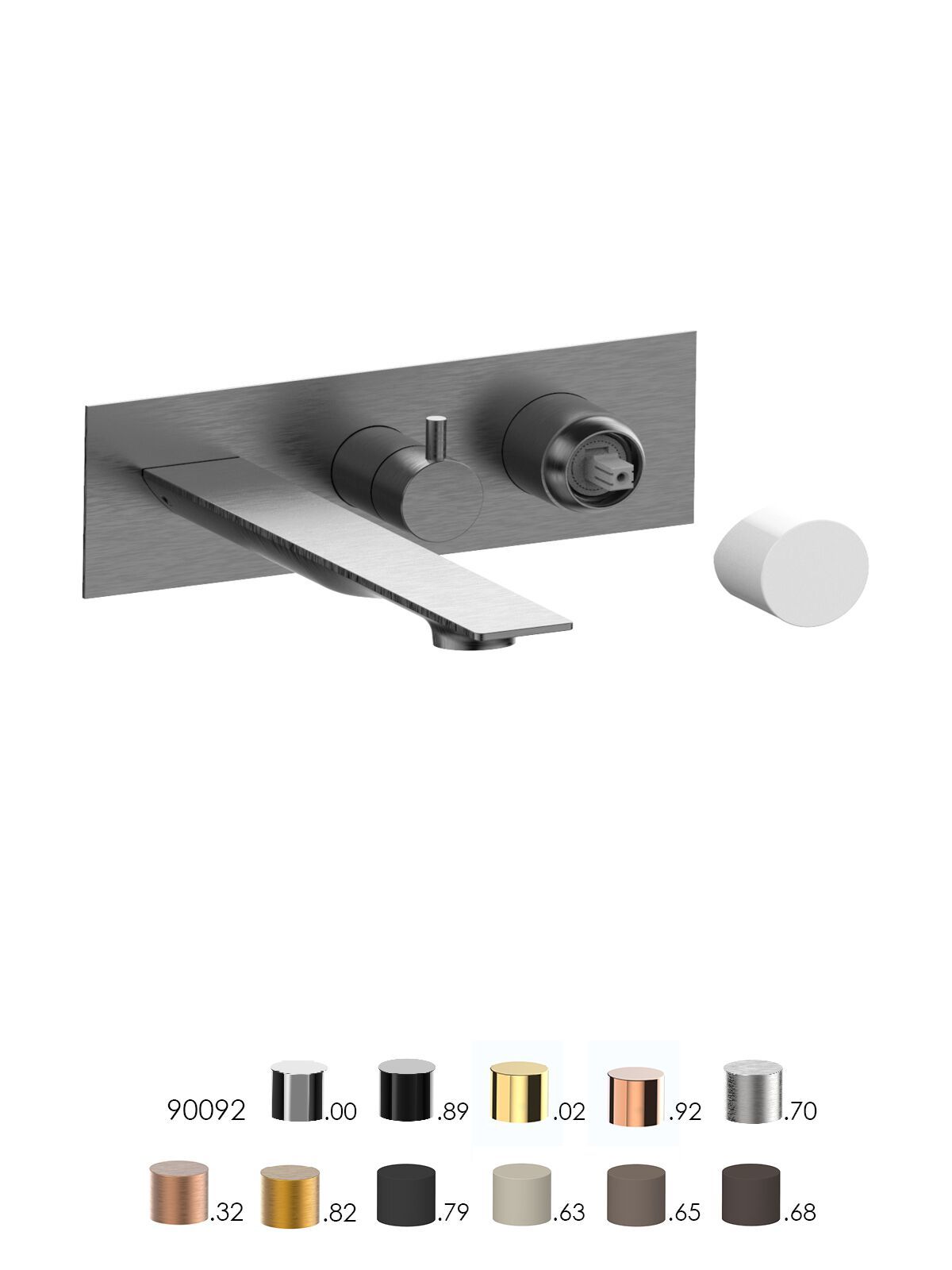 Встраиваемый однорычажный смеситель для ванны с ручным душем Rubinetterie Frattini отдельная эстетика ARCH-00118361 - Вид №4