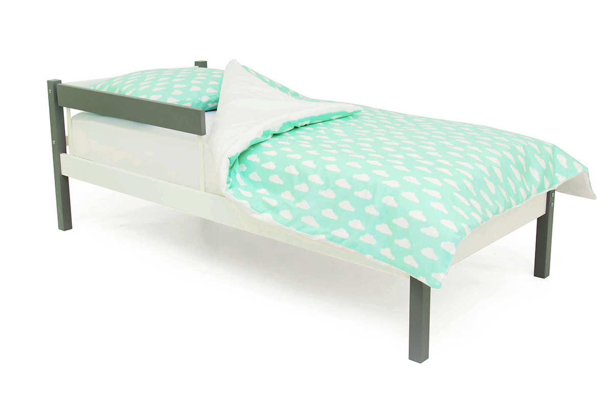 Детская кровать Svogen classic графит, белая БЕЛЬМАРКО  326810 Белый;серый Santreyd  - Вид №1