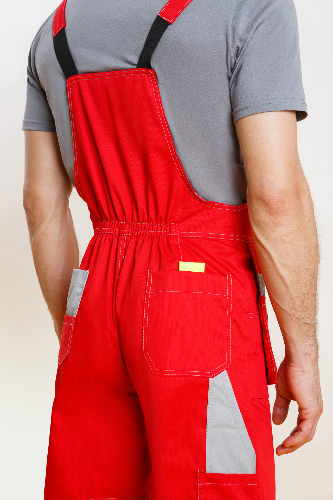 65320 Костюм "Профессионал-2" красный-светло-серый  Летняя спецодежда  размер 60-62/170-176  - Вид №11