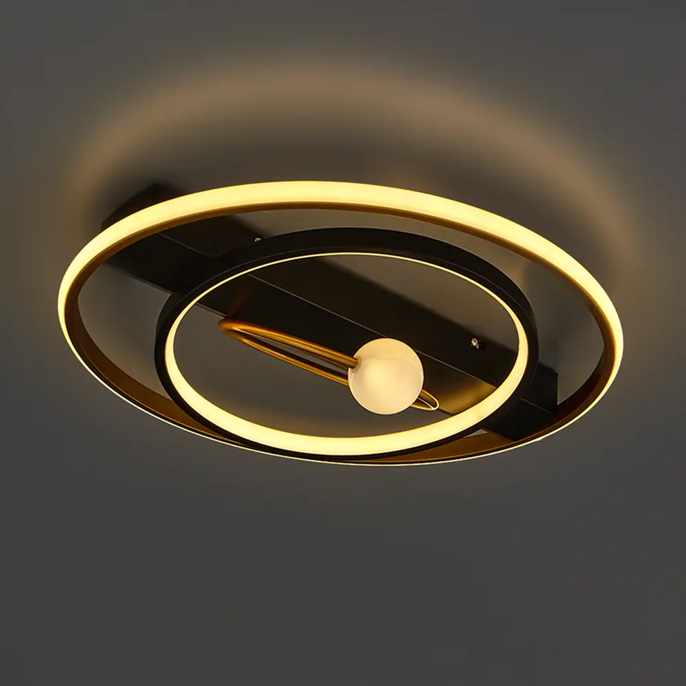 Люстра потолочная Jlight Trizy 5647/90C LED цвет черный/золото 84315603 STLM-2130548  - Вид №1