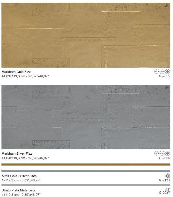 Aparici Керамическая настенная плитка под металл для интерьера Grunge sun-id-1481956 - Вид №6