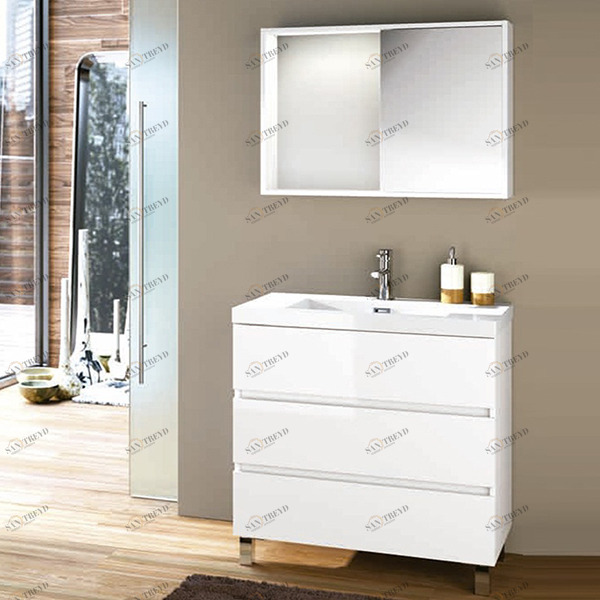 КОМПЛЕКТ МЕБЕЛИ FUSSION LINE 80 СМ GLOSS WHITE SALGAR 23264