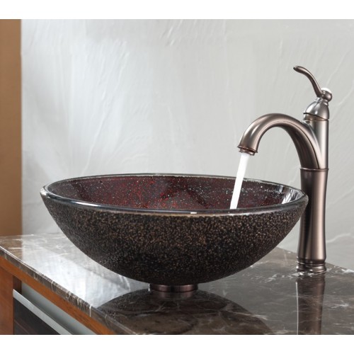 GV570-12mm-FVS1005ORB Накладная раковина на столешницу  прямоугольная Krausru  - Вид №2