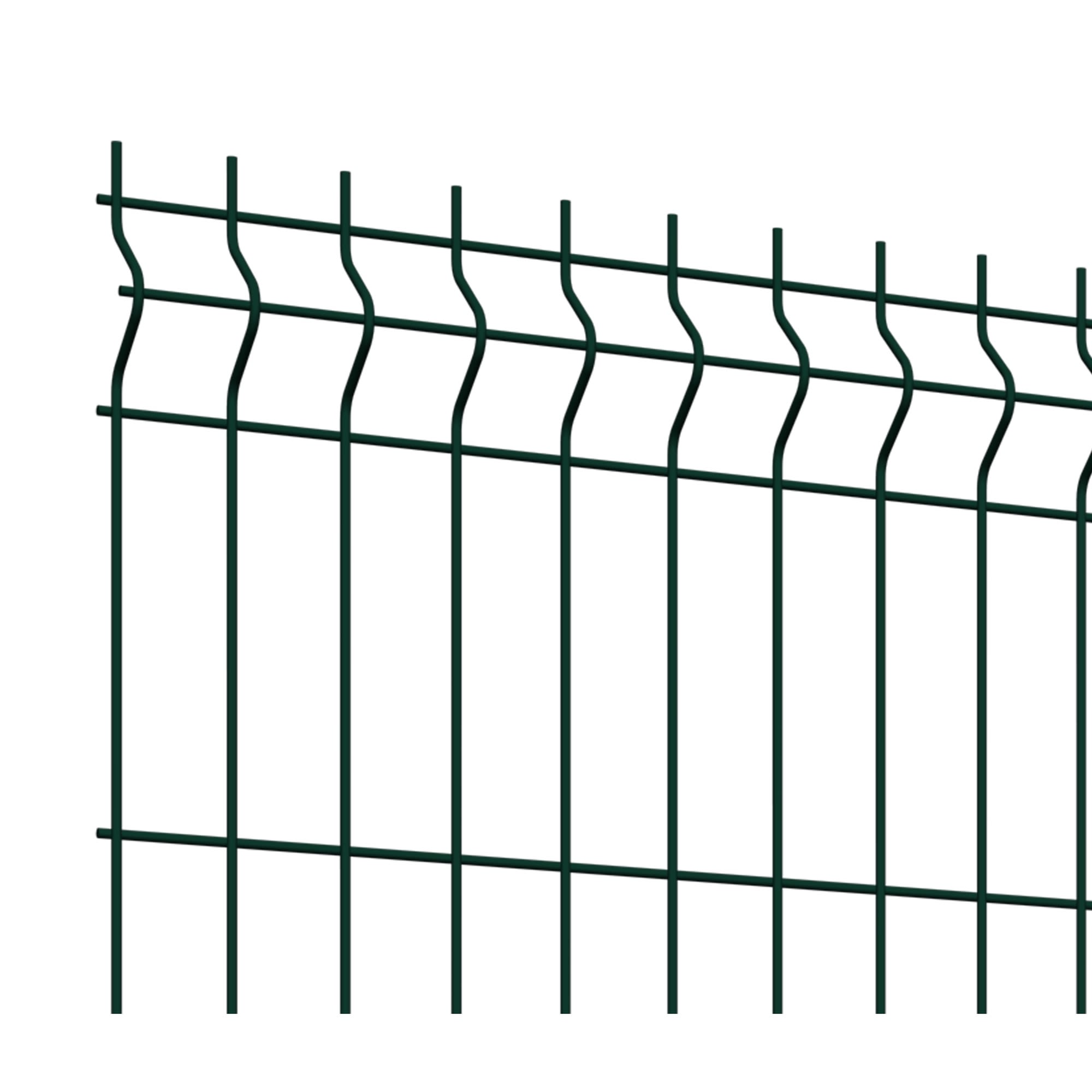 81990728 3D панель Profi для забора 1.53х2.5 м оцинкованная сталь зеленый Santreyd  - Вид №2