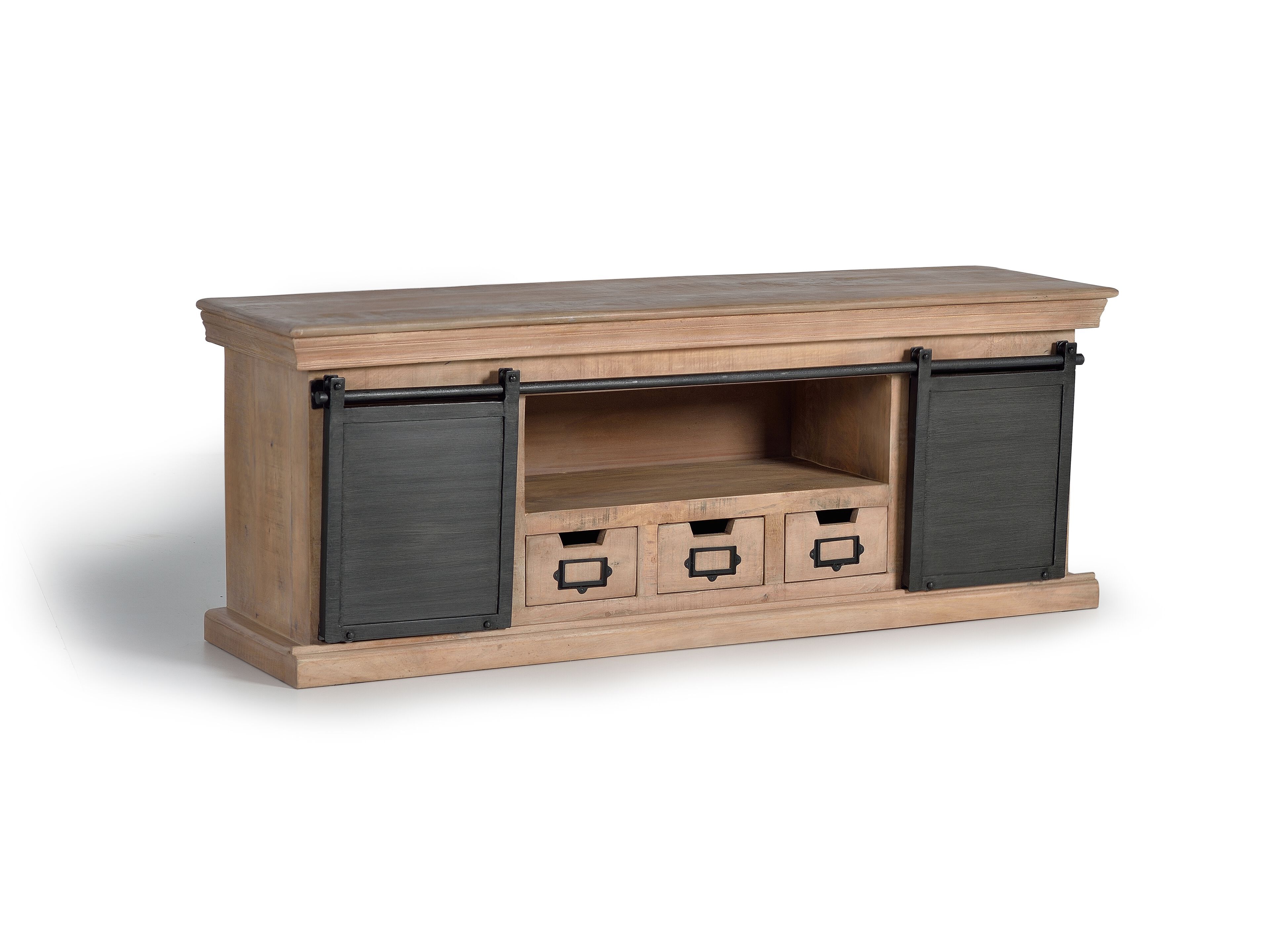 Шкаф для телевизора из манго с ящиками Giner y Colomer Industrial ARCH-00115820 - Вид №1