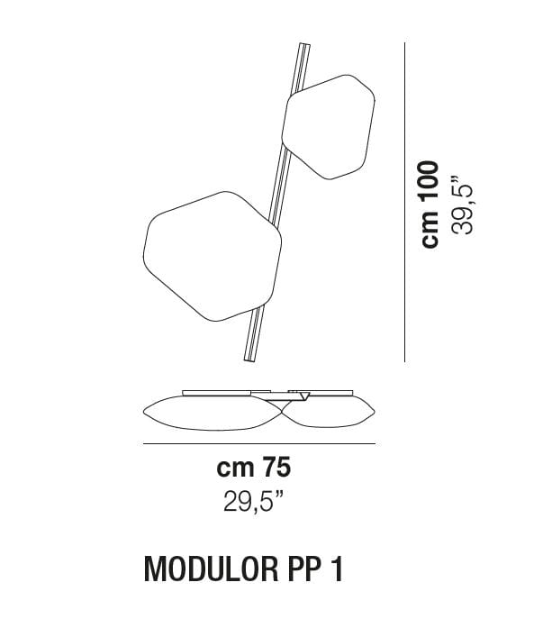 Выдувное стекло светодиодный потолочный светильник Vetreria Vistosi Modulor ARCH-00073579 - Вид №2
