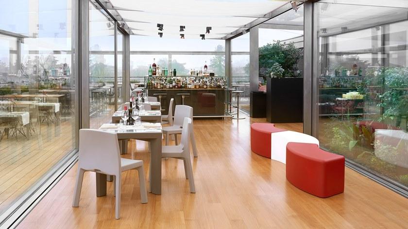 SLIDE Квадратный обеденный стол из полиэтилена sun-id-1425698 - Вид №3