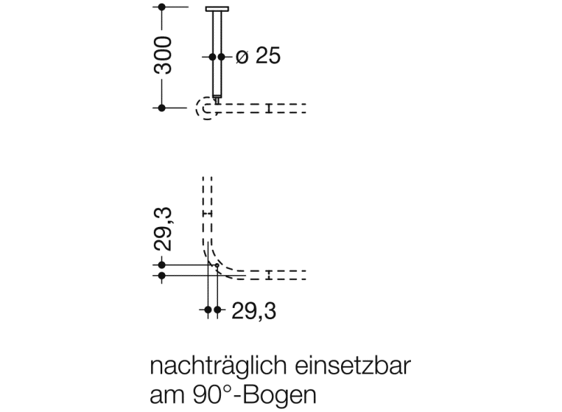 900.34.000XA потолочная подвеска HEWI System 900 - Вид №1