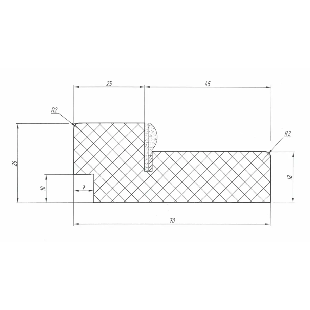 ПРИНЦИП Дверная коробка Миланский орех для одностворчатых дверей 87923299 STLM-0898901 - Вид №2