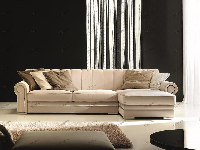 Former In Italia Модульный бархатный диван с шезлонгом Quincy sun-id-1401894