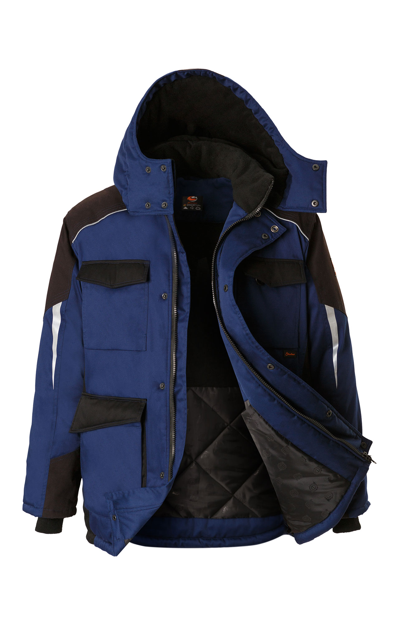 5037913 Костюм утепленный темно-синий черный STATUS  Зимняя спецодежда  размер 60-62/182-188  - Вид №4