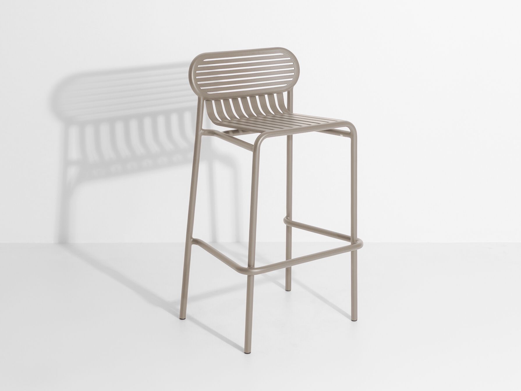 Алюминиевый высокий стул с порошковым покрытием с подставкой для ног Petite Friture WEEK-END ARCH-00135780 - Вид №8