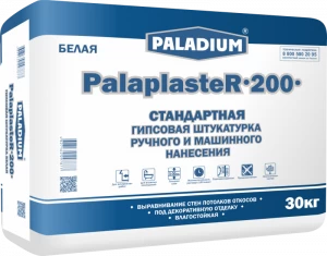 PL-200B Штукатурка гипсовая БЕЛАЯ PalaplasteR-200, 30 кг Paladium