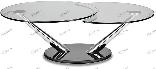 NAOS Раздвижной круглый журнальный столик из хрусталя sun-id-1373915