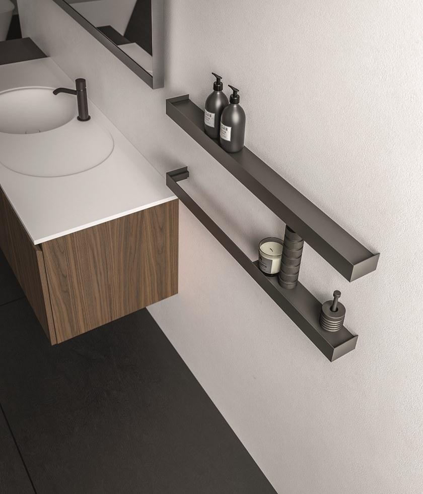 Cerasa Подвесная тумба под умывальник из фанерованной древесины с зеркалом Nerolab sun-id-1468435 - Вид №3