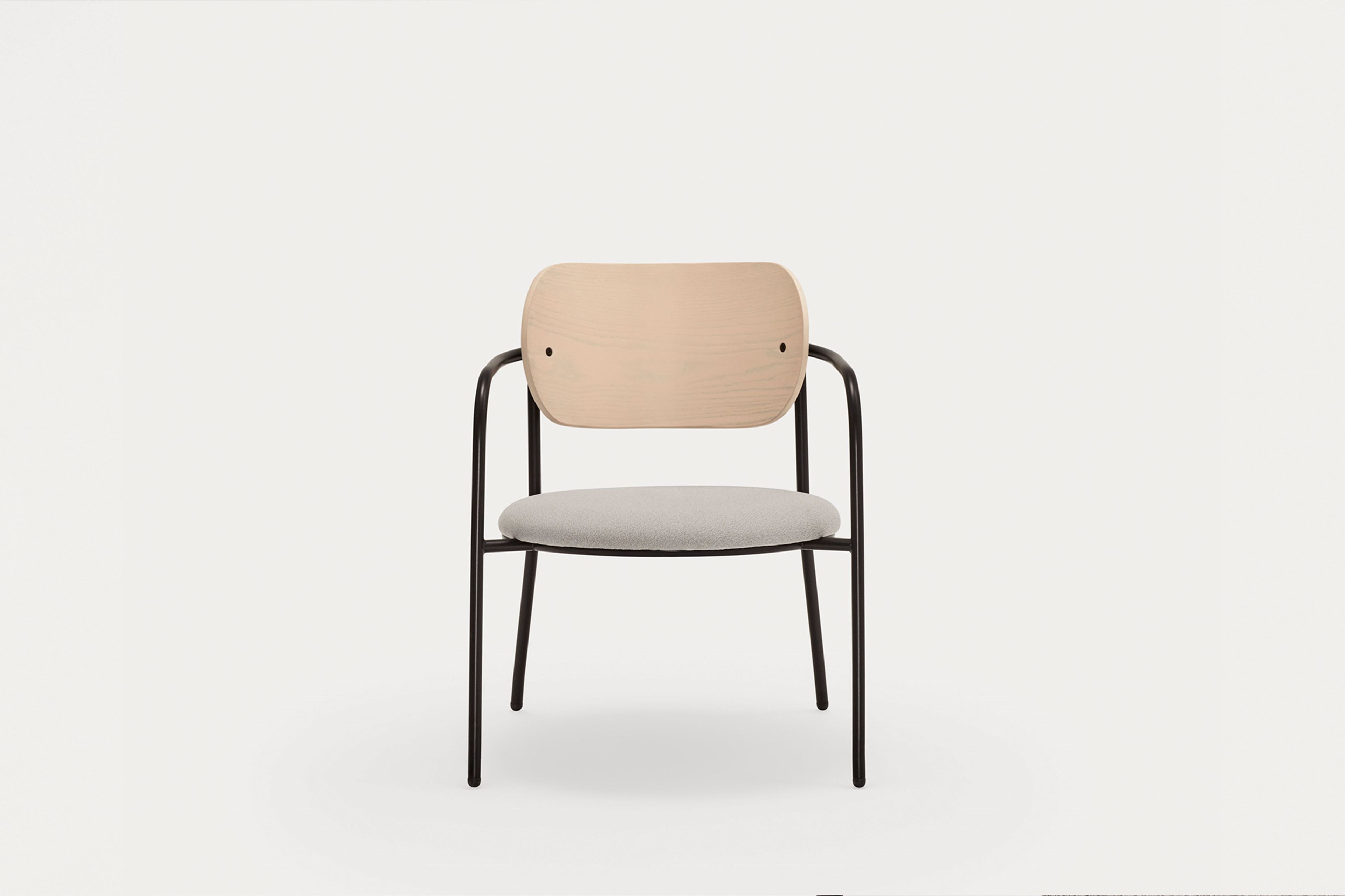 Металлическое кресло с мягким сиденьем TEULAT Eclipse ARCH-00150639 - Вид №7