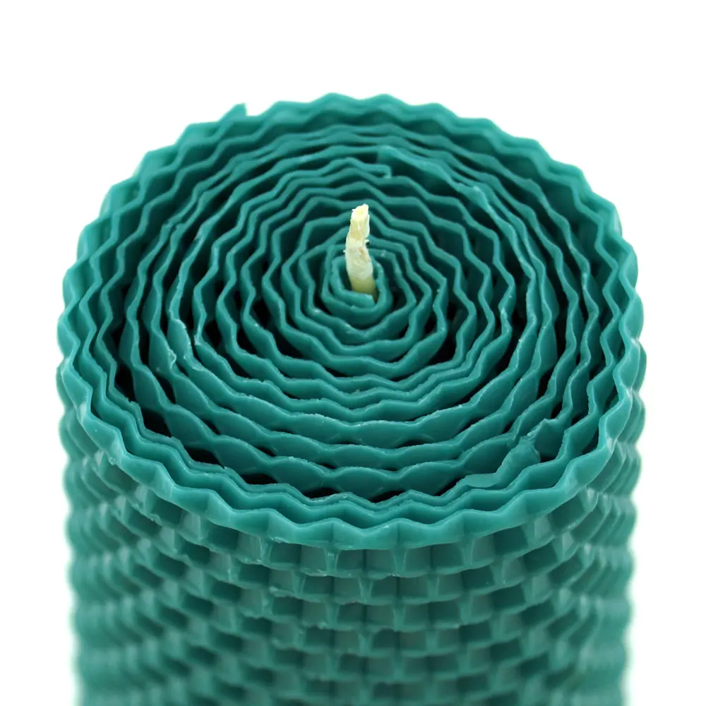 Свеча вощинная цилиндр бирюза 4x26 см EVIS STLM-2117815 - Вид №1