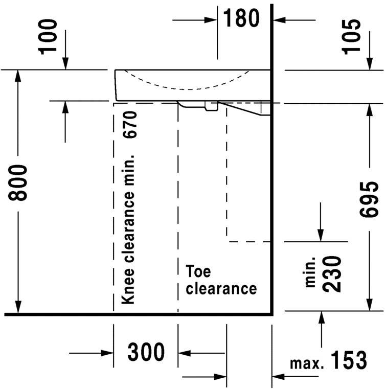 0443580000 Подвесная раковина настенная овальная Duravit Architec - Вид №3