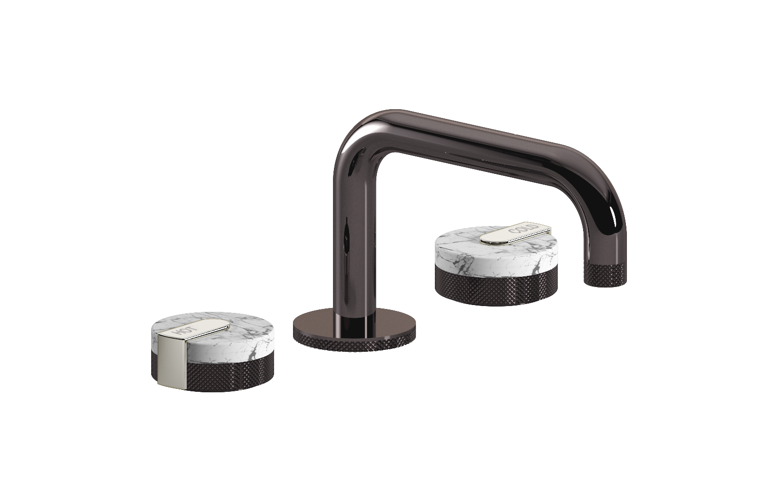 E-11510-R2MW-L1PC-OX Смеситель для умывальника на 3 отвертия GRAFF MOD+