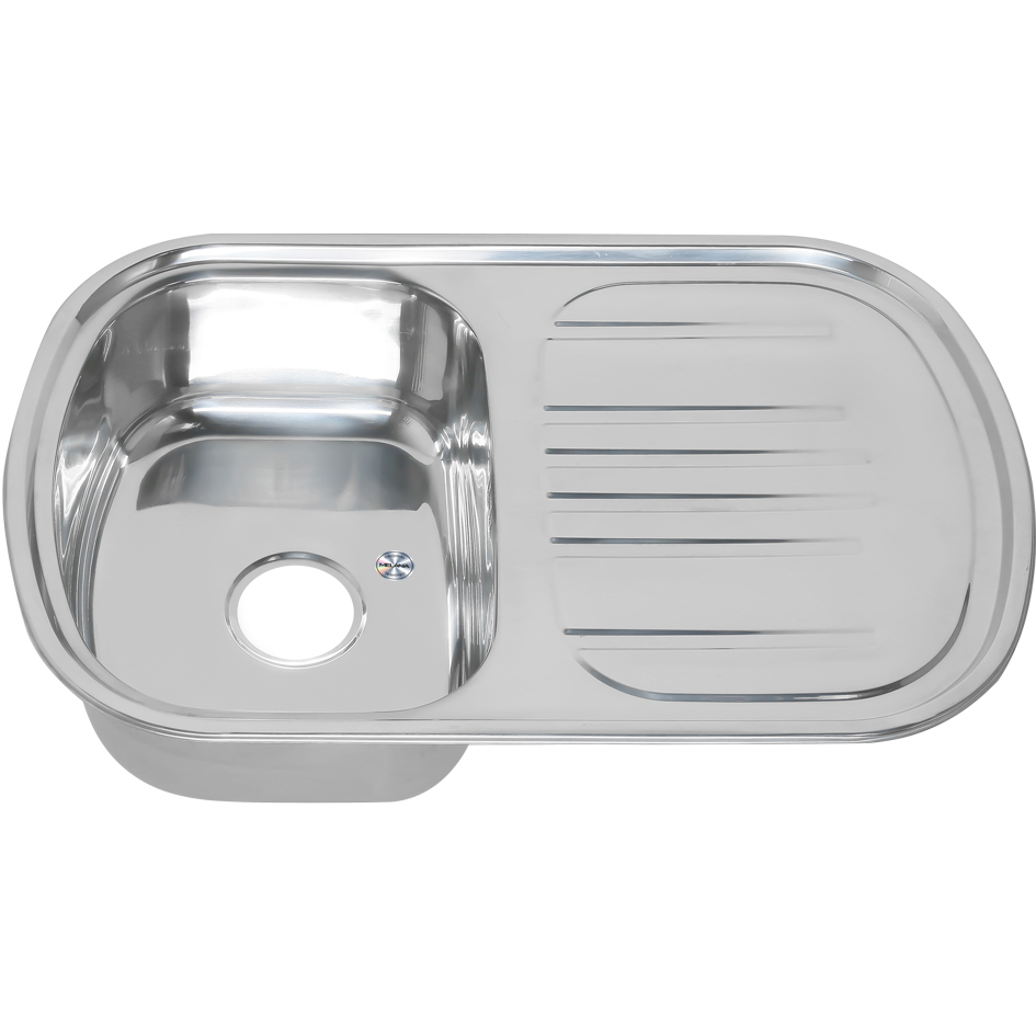 Мойка 7749 U MELANA 0.8/180 врезная прямоугольная с сифоном (231 t *10) 231 t (*10)