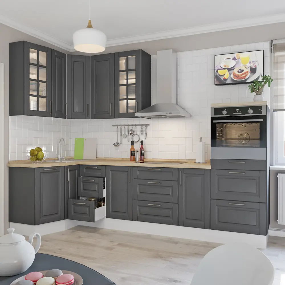 Дверь для шкафа Delinia «Леда серая» 60x35 см, МДФ, цвет серый 81974967 STLM-2206159 - Вид №3