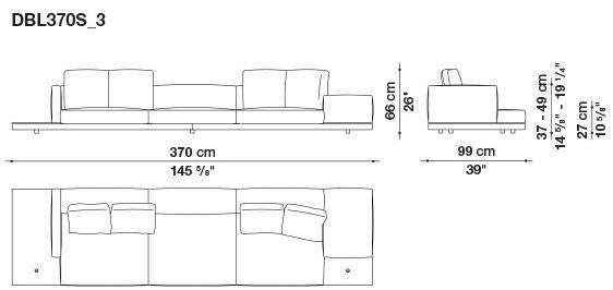 B&B Italia Кожаный диван Dock sun-id-1441060 - Вид №17