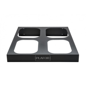 352-00 PLAFOR Металлическая база для 4 мусорных баков PLAFOR Sort Bin для раздельного сбора мусора 2 х 28 л. Черный