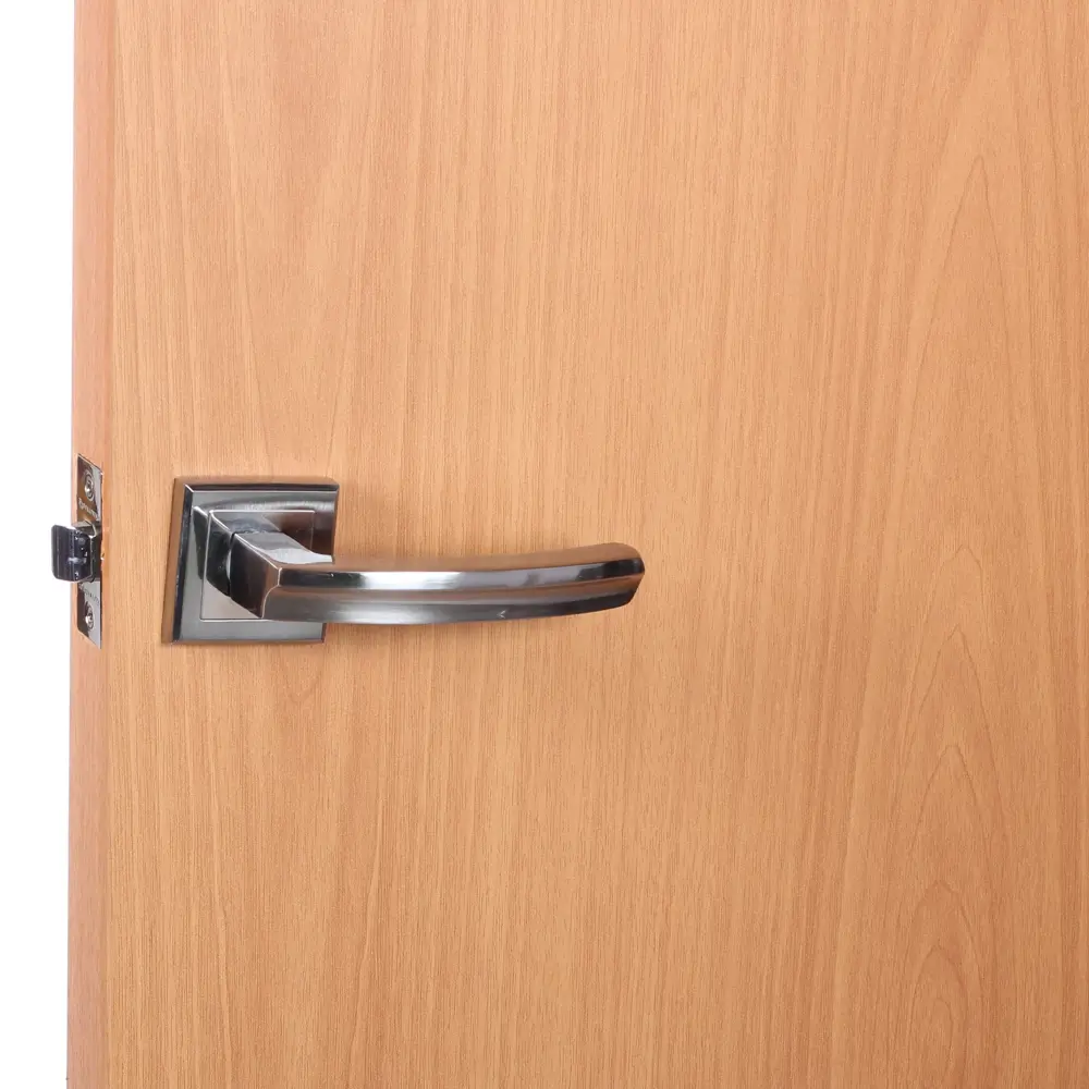 Ручка дверная на розетке Фабрика замков A 204 LPD, цвет глянцевый белый STLM-2030363 - Вид №5