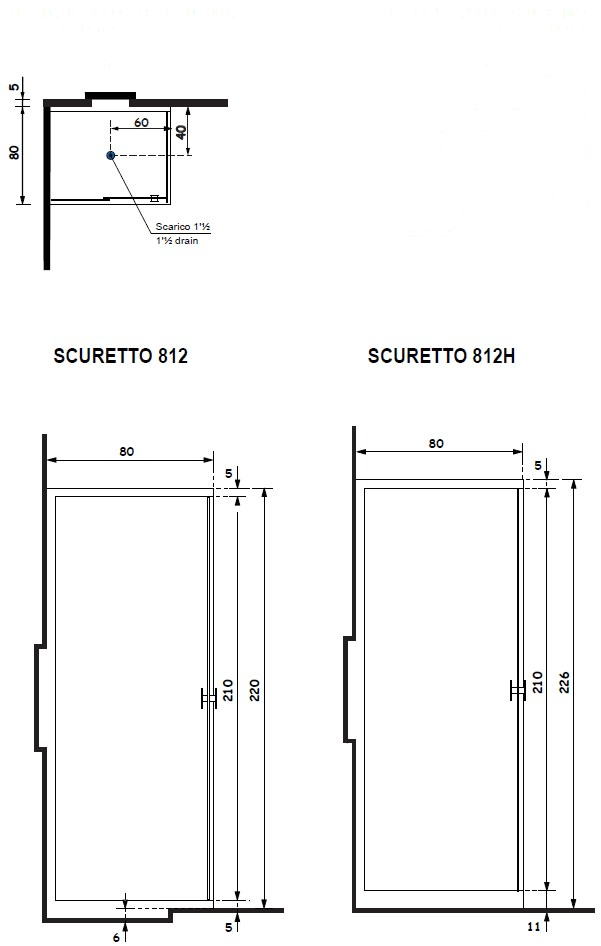 Gruppo Treesse Угловая прямоугольная душевая кабина из стекла с поддоном Sistema doccia sun-id-1488821 - Вид №7